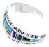 Southwest Jewelry Multicolor Sterling Silver Cuff Bracelet EX27335